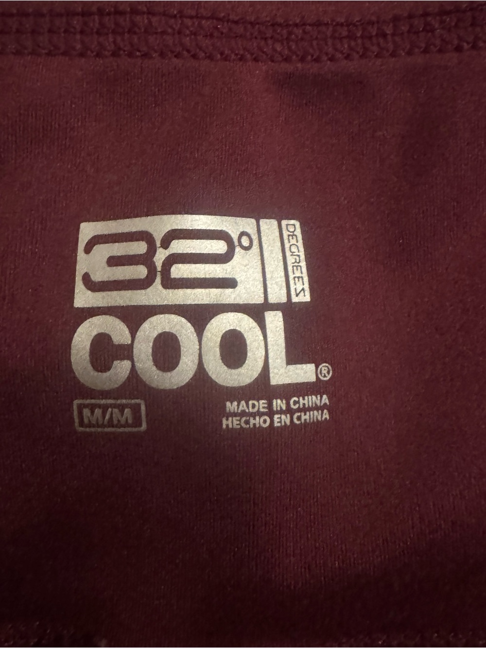 32 Degrees Women's High-Waist Leggings - Burgundy - Picture 2 of 3